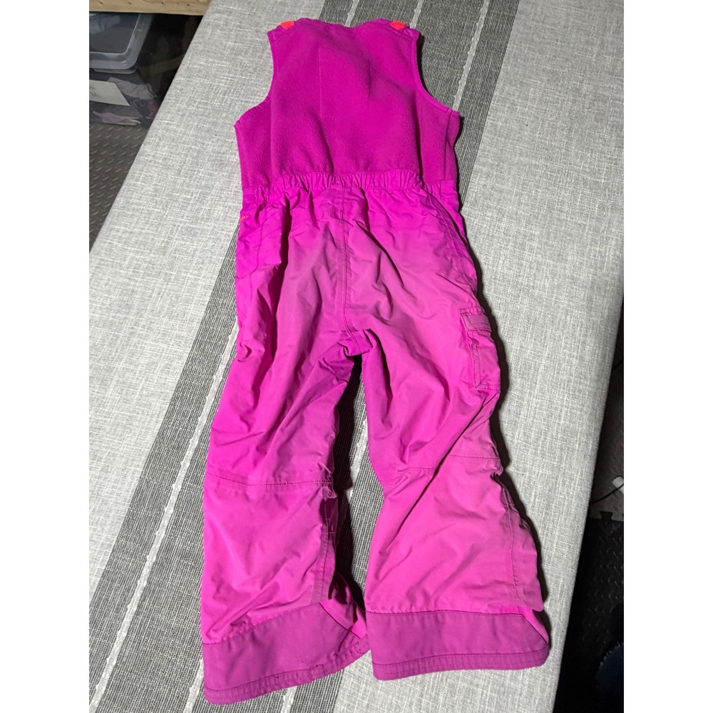 The North Face‎ Girls Pink Fleece Insulated Snow Bib Overalls Size 5/5